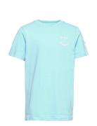Hmloptimism T-Shirt S/S Blue Hummel