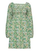 Enlori Ls Dress Aop 6731 Green Envii