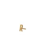 Earring Studs Archetypes, Gold, A-Z Gold Design Letters