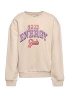 Kogpenny L/S Boxy O-Neck Box Cp Swt Beige Kids Only