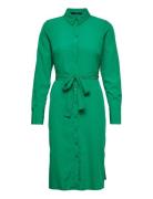 Vmfiona Ls Shirt Blk Dress Wvn Lt Green Vero Moda