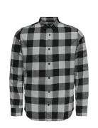 Onsgudmund Ls Checked Shirt Noos Grey ONLY & SONS