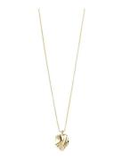 Em Wavy Pendant Necklace Gold-Plated Gold Pilgrim