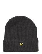 Knitted Ribbed Beanie Grey Lyle & Scott