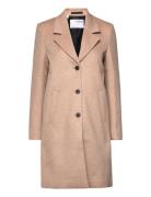 Slfmette Wool Coat B Beige Selected Femme