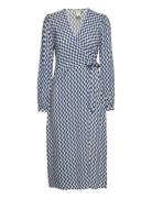 Yasbianca Ls Wrap Midi Dress - Pb Blue YAS