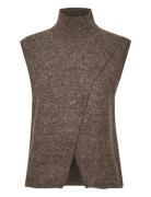 Kataris Knit Vest Brown Kaffe