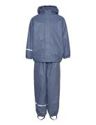 Rainwear Set -Solid, W.fleece Blue CeLaVi