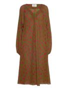 Bumpy Flower Bellini Dress Brown Mads Nørgaard