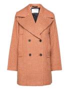 Slfjenna Wool Coat B Orange Selected Femme