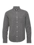 D1. Reg Ut Herringb Shirt Grey GANT