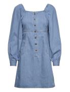 Puff Sleeve Dress Blue Lee Jeans