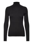 Slflydia Costa Ls Knit Rollneck B Noos Black Selected Femme