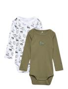 Nbmbody 2P Ls Dino Noos Patterned Name It