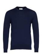 Daniel Merino Wool Pullover Navy FRENN