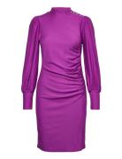 Rifagz Button Puff Dress Purple Gestuz