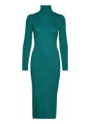 Yasbiriella Ls Midi Rollneck Dress Green YAS