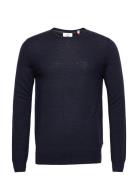 Johs Merino Crew Neck Knit Navy Kronstadt