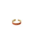 Word Candy Ring Red Design Letters