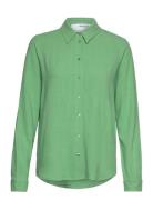 Slfviva Ls Shirt Noos Green Selected Femme