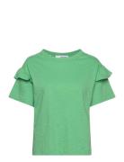 Slfrylie Ss Florence Tee M Noos Green Selected Femme