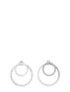 Zooey Recycled 2-In-1 Earrings Silver Pilgrim