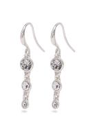 Lucia Recycled Crystal Earrings Silver-Plated Silver Pilgrim