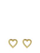 Sophia Recycled Tiny Heart Earstuds Gold Pilgrim