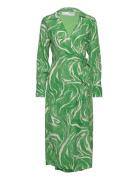 Slfsirine Ls Midi Wrap Dress B Green Selected Femme