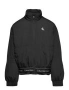 Logo Tape Windbreaker Black Calvin Klein