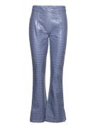 Irah Croc Pants Blue Hosbjerg