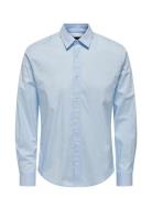 Onsandy Slim Easy Iron Poplin Shirt Noos Blue ONLY & SONS