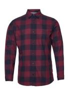 Jjegingham Twill Shirt L/S Noos Burgundy Jack & J S