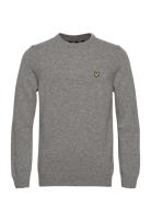 Crew Neck Lambswool Blend Jumper Grey Lyle & Scott