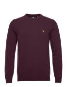 Crew Neck Lambswool Blend Jumper Burgundy Lyle & Scott