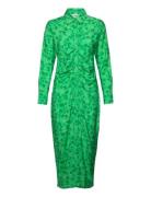 Envictoria Ls Long Dress Aop 6891 Green Envii