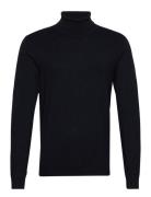 Mélange Roll Neck Knit Blue Lindbergh