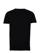 Mens Stretch Crew Neck Tee S/S Black Lindbergh