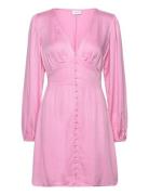 Vimalin Corba L/S Short Dress /Ka Pink Vila