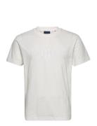 Reg Tonal Shield Ss T-Shirt White GANT