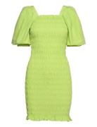 Rikka Plain Dress Green A-View