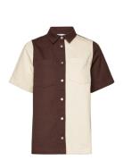 Enmass Ss Shirt Block 6803 Brown Envii