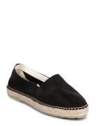 Slfhella Suede Espadrilles Black Selected Femme