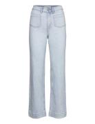 Wideleg Jeans With Pockets Blue Mango