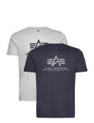Basic T 2 Pack Navy Alpha Industries