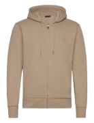 Reg Tonal Shield Full Zip Hoodie Beige GANT