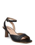 Sandals - Block Heels Black ANGULUS