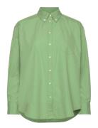 Relaxed Bd Luxury Poplin Green GANT