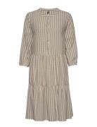 Cunoor Stripe Dress Beige Culture