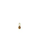 St Drop Charm Brown Design Letters
